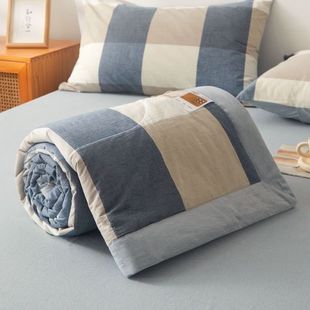 Authentic 100% Cotton Summer Quilt Air-Conditioned Quilt Cotton Quilt Xinjiang Long-Staple Cotton Quilt Single and Double Summer Cool Quilt Core
