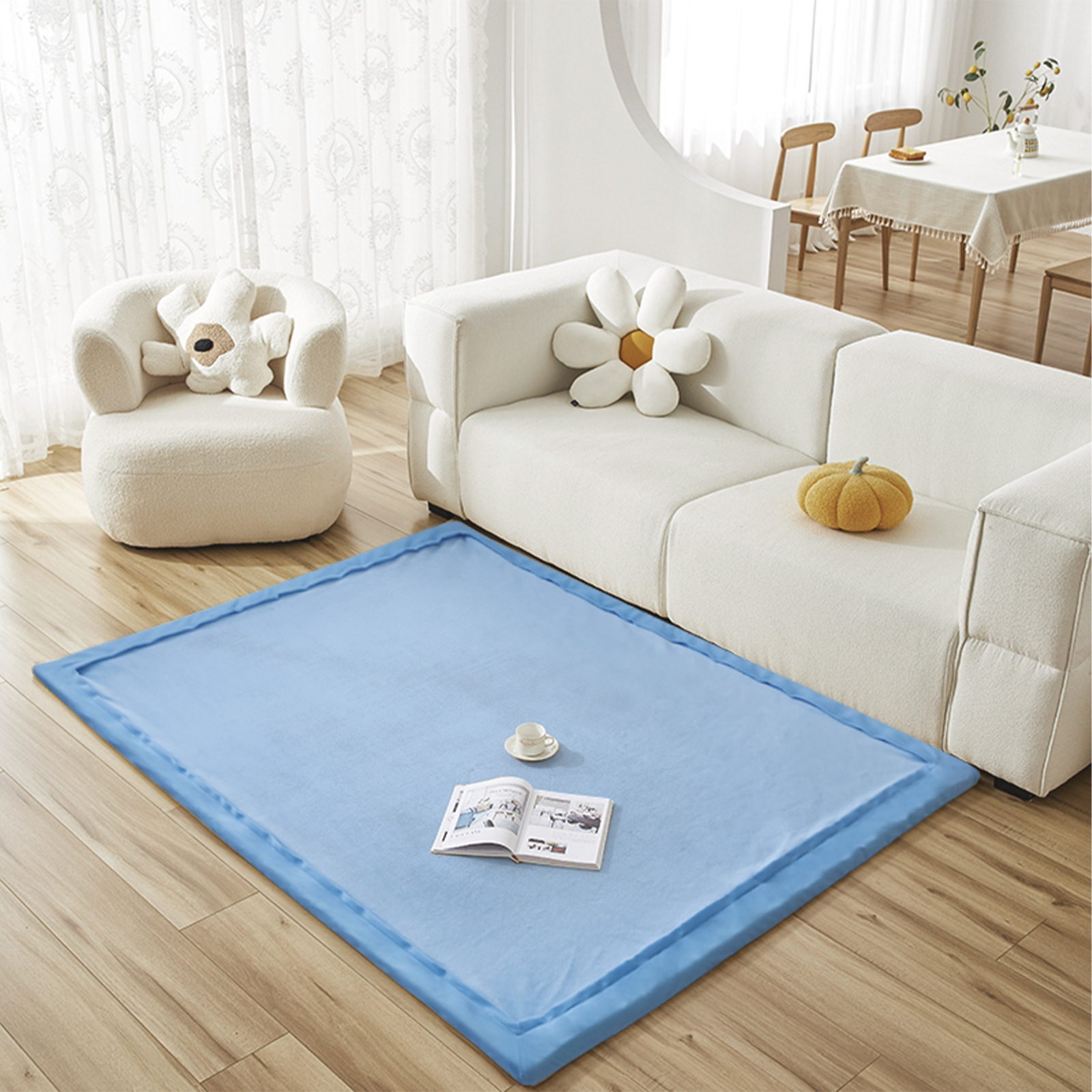 Transfronterizo personalizado con cremallera desmontable reemplazo espeso para niños anti-caída esponja trepa almohadilla de juego de arroz de cocina de arroz