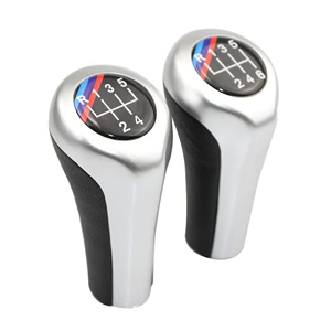 Suitable for BMW car shift handball BMW gear head 5/6 silver gear lever gear lever modification accessories