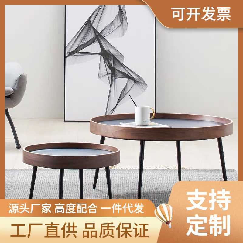 工場直販北欧コーヒーテーブルリビングルーム組み合わせクリエイティブラウンド小さなコーヒーテーブルカジュアルライト高級ハイエンド小さなテーブル|undefined