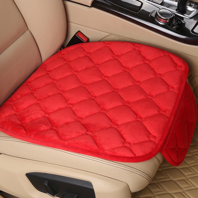 Car Seat Cushion Winter Crystal Short Plush Half Pack Thickened Non-Slip