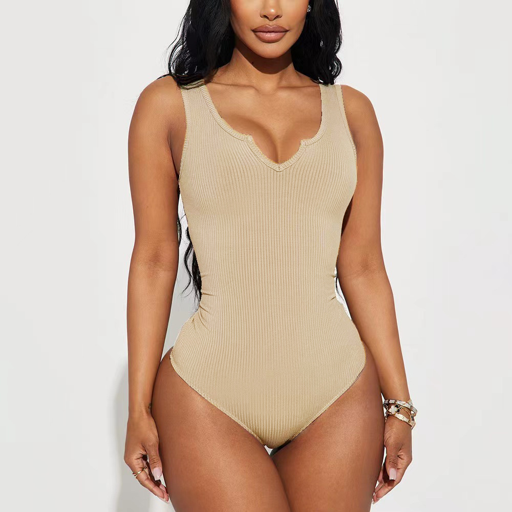 Body donna scollo a v slim fit sexy tuta intera elegante_voghion.com