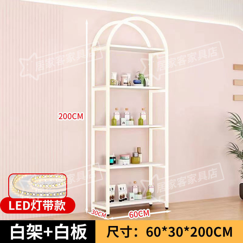 洗化展架子美容院展示柜化妆品展柜轻奢铁艺置物架镂空陈列架货架|undefined