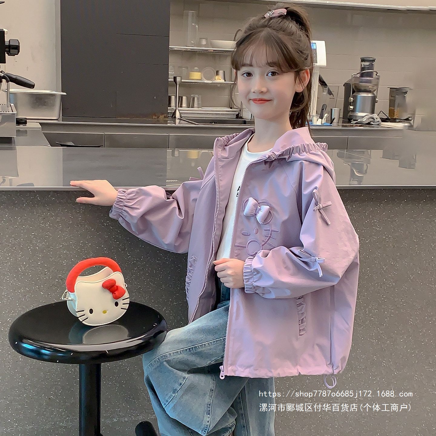 女童2026春装外套冲锋衣流行新款春秋儿童装女孩洋气春季好看衣服