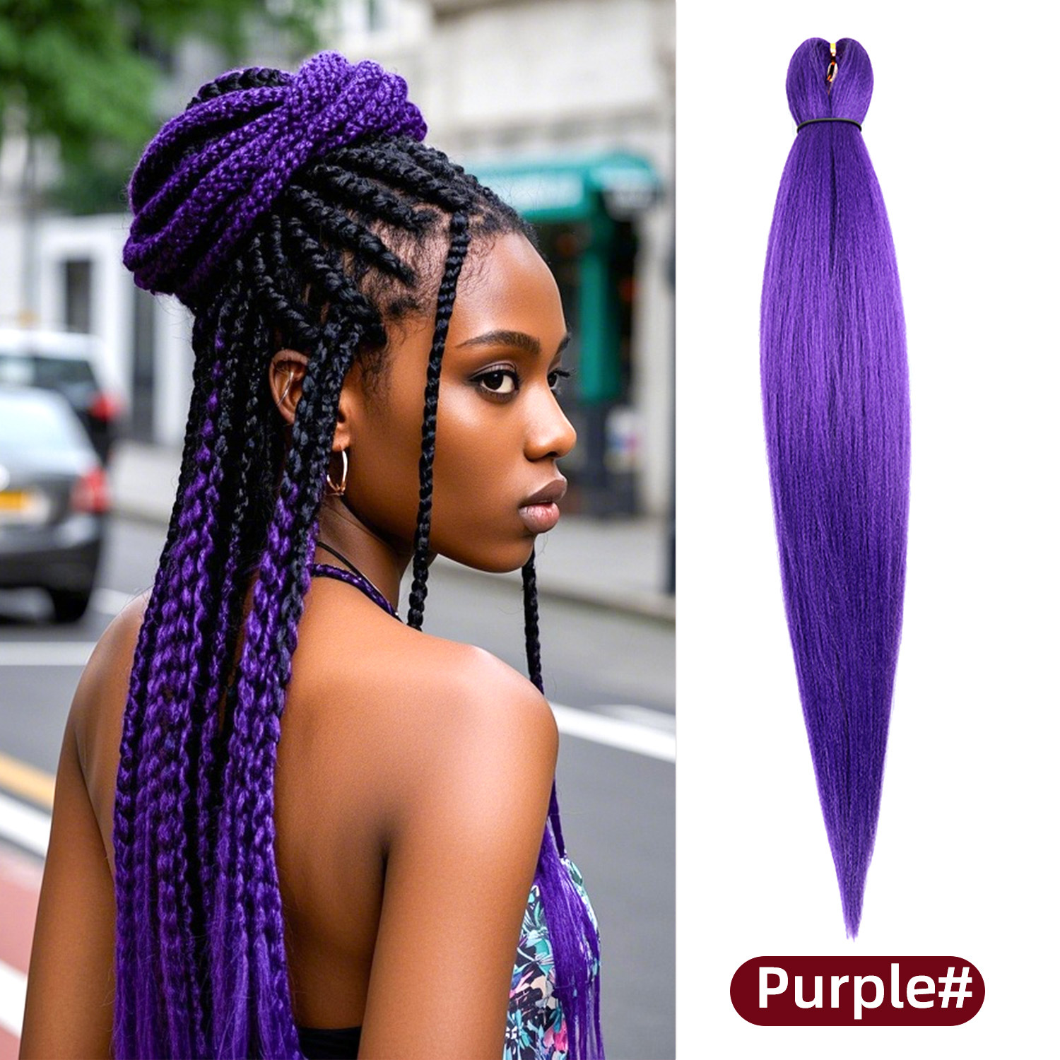 Pelucas de trenzas grandes EZ para actuaciones, populares en línea, trenzas versátiles para mujeres africanas, rastas de fibra sintética de colores al por mayor, muy vendidas en África.