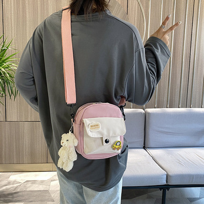 韩版ins日系原宿森系少女斜挎包ulzzang可爱学生手机包单肩包|ru