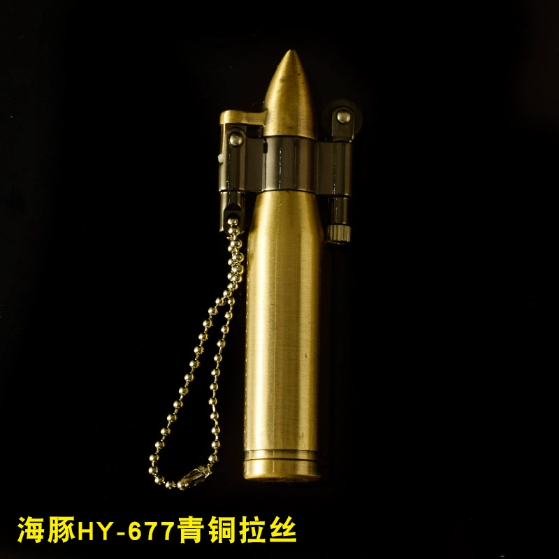 Дельфин 677 пуля креативная керосиновая зажигалка персонализированная модель металлического шлифовального круга зажигалка оптом внешней торговли