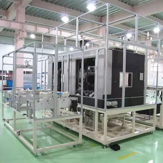 工业铝型材自动化设备光伏检测台防静电工作台机器人护栏防护罩