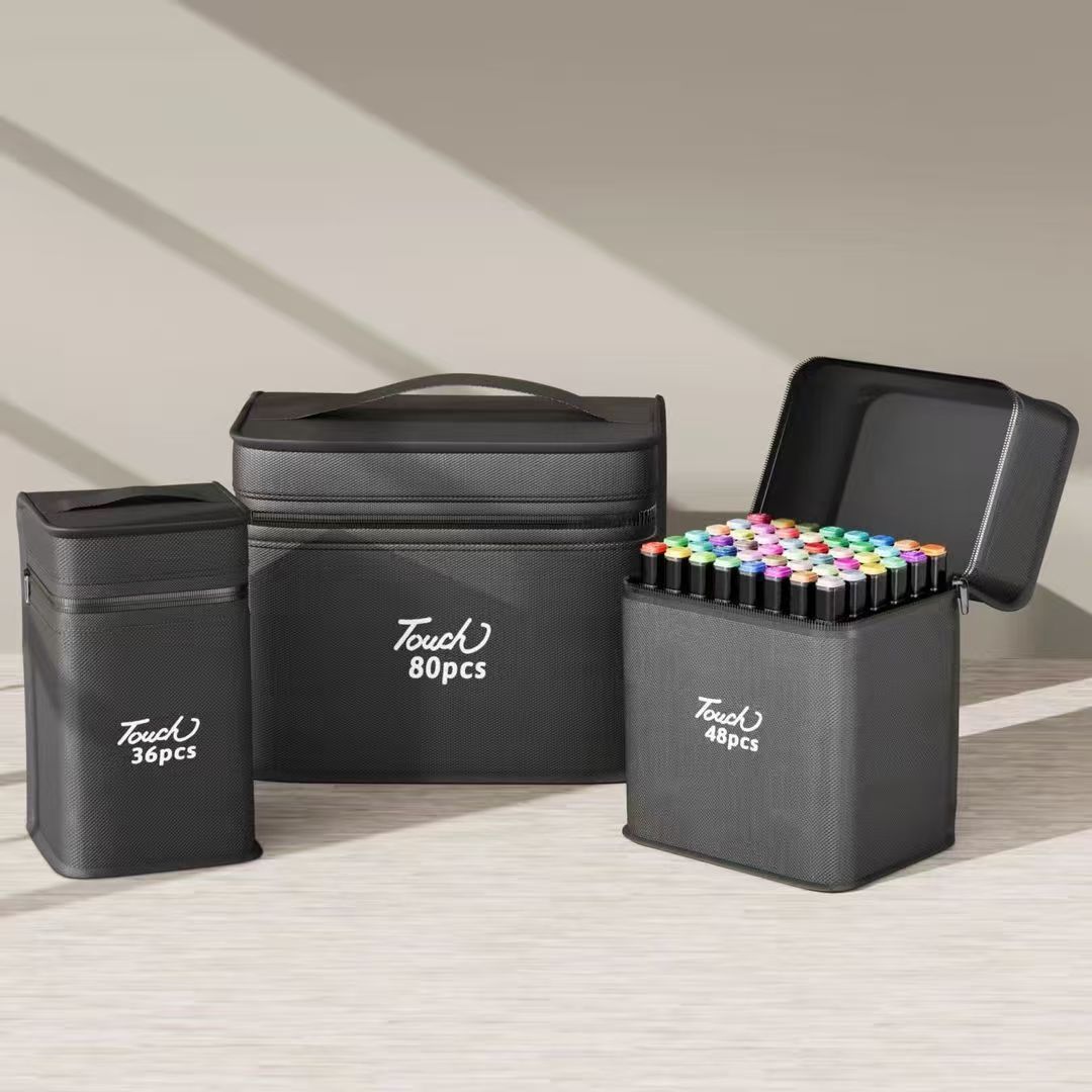 Bolsa de marcador de dos cabezas para estudiantes de arte especial para diseño de animación infantil pintado a mano graffiti lápiz de marcado de aceite