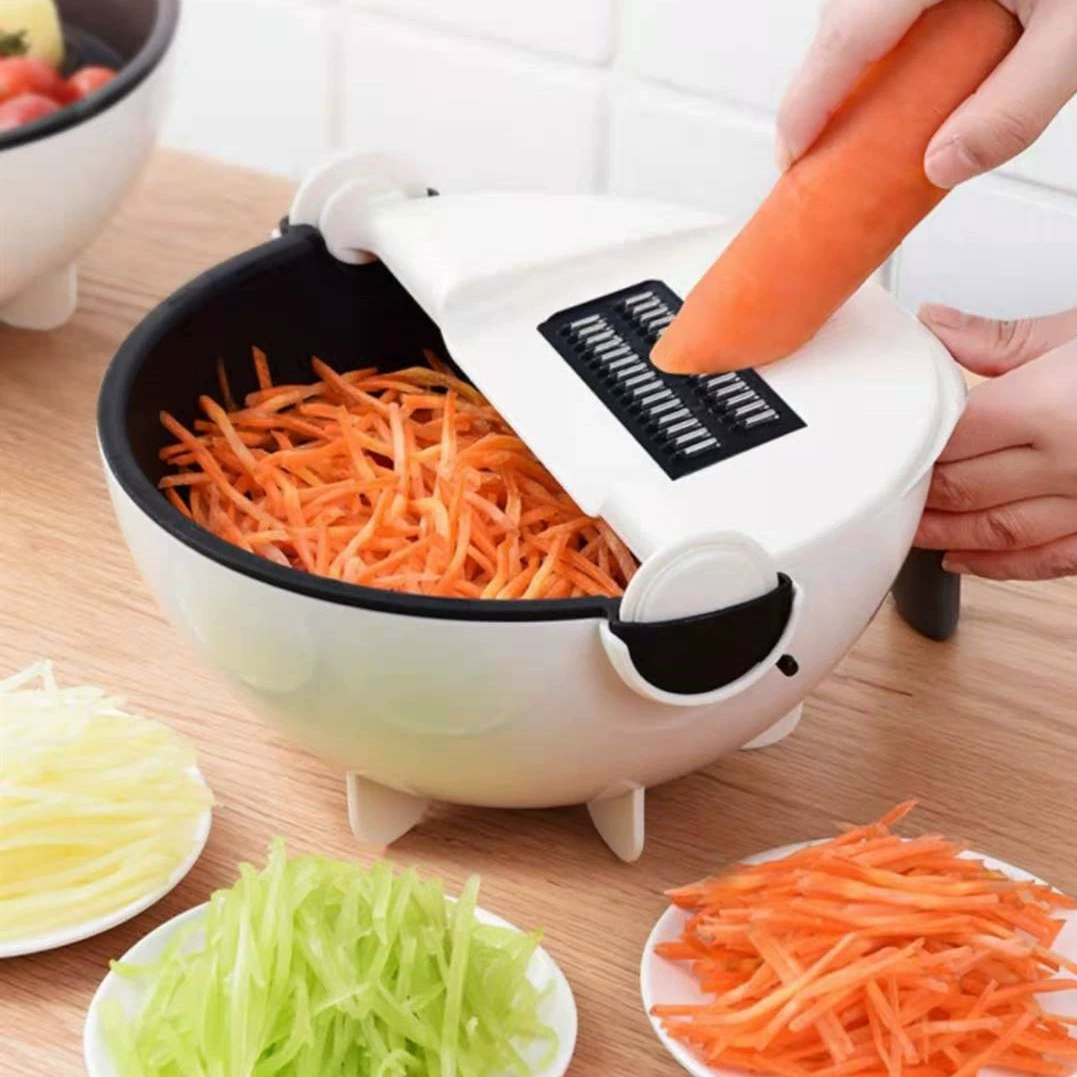Кухонный скребок для нарезки картофеля и редьки, шинковка, решётка-дуршлаг многофункциональная