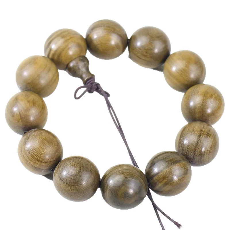 Bracelet sandalwood made from antique material, rosary with round beads, chain walnut, accessory for men and women, 108 beads, Chinese style, wholesale