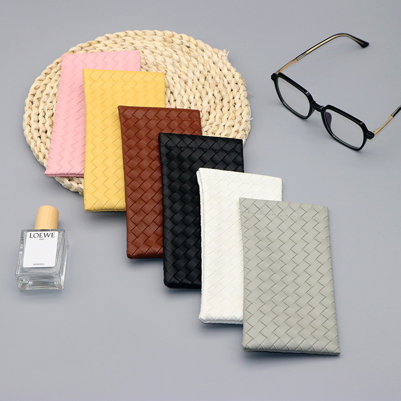 70g Weight Glasses Pouch Classification pu Material Solid Color Pattern Unisex Gender Casual, Elegant, Streetwear Style Casual Elegant Streetwear Solid Color Pu Unisex Glasses Pouch 2