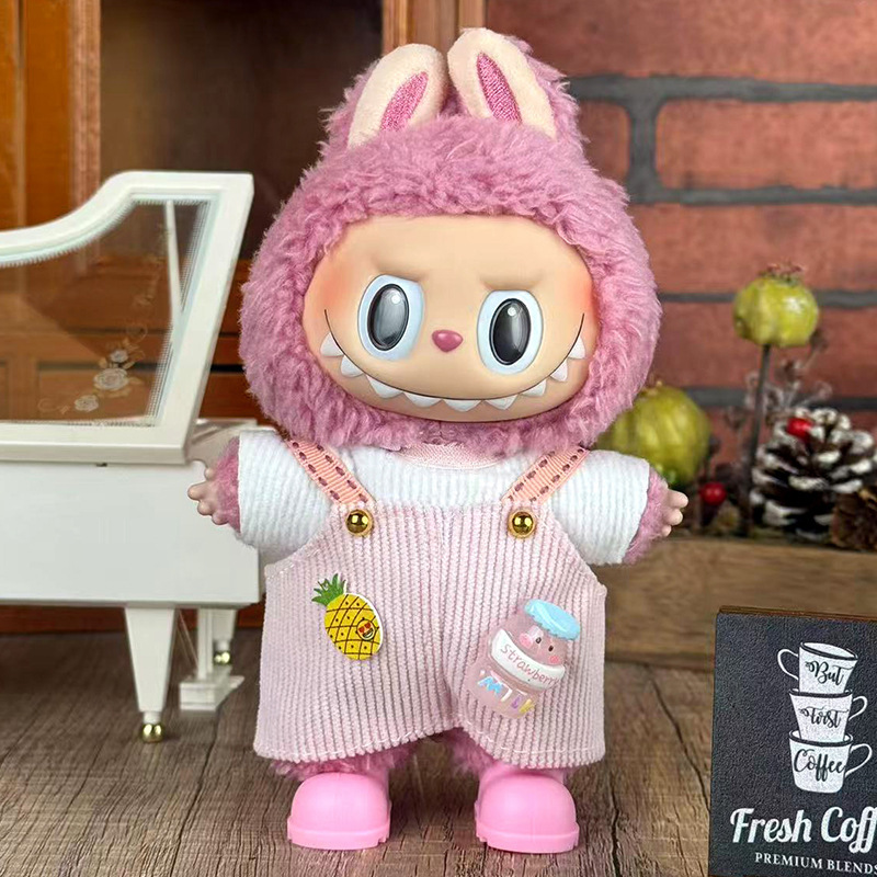 Labubuの子供服に適しています。布の服は17cm一二三代のセットの小さいアクセサリーに座っています。|undefined