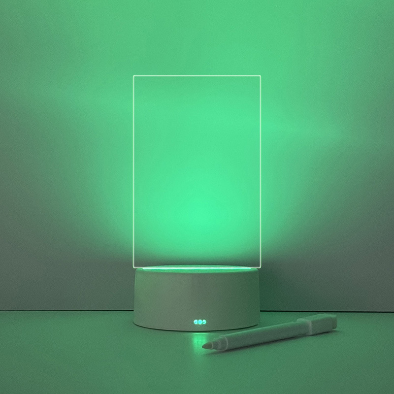 Tablero de notas transparente colorido, pizarra borrable para mensajes, pizarra pequeña para uso doméstico, tablero de notas para escritorio de oficina, tablero de escritura creativa.