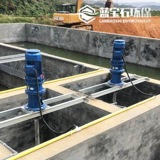 快速折桨式混凝搅拌机 立式减速搅拌机双层叶桨 TUF循环池搅拌器