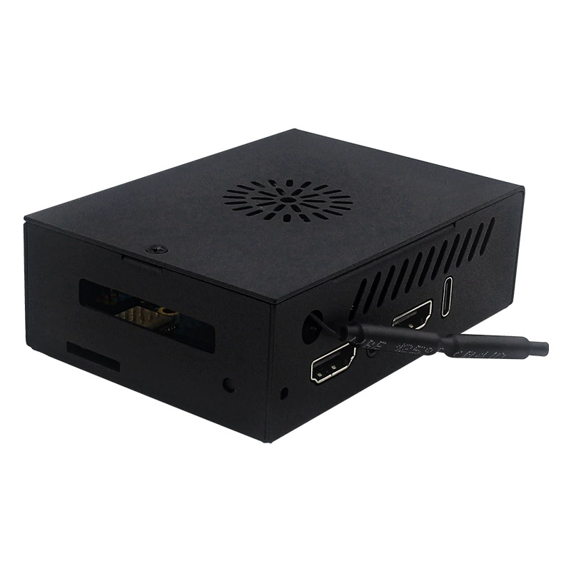 Металлический корпус для Orange Pi 5 MAX, охлаждающий вентилятор для Orange Pi 5 MAX, защитный корпус материнской платы