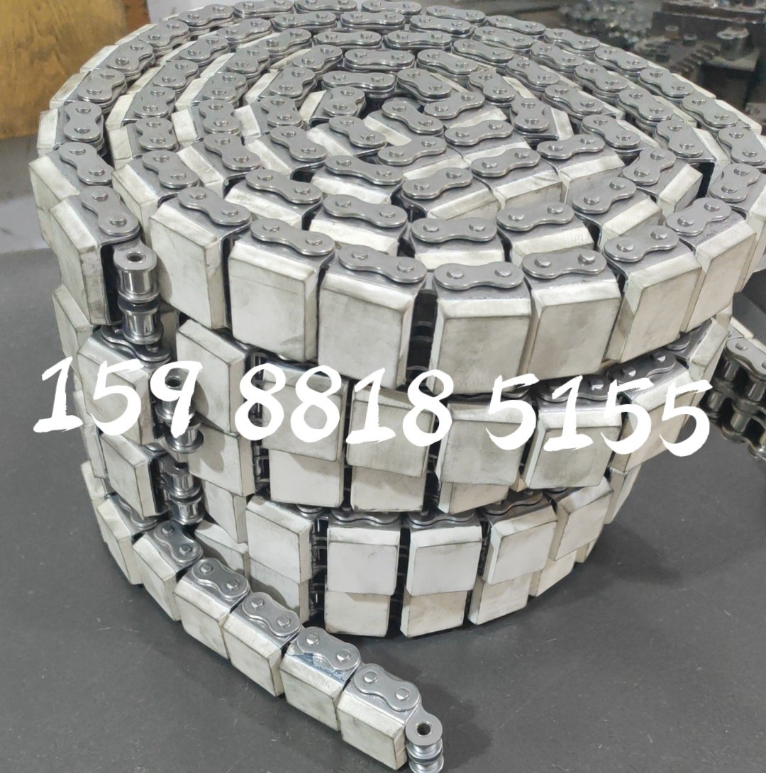 C10B-G2包胶链条不锈钢橡胶盖板链条直板链08B-G2 C12B平移机链条