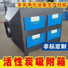活性炭吸附箱 异味净化废气处理活性炭吸附设备 10000风量吸附箱