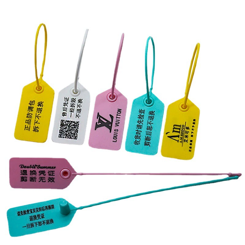 Одноразовая защита от подделок Противоугонная Пряжка Уплотнение этикетки Пластиковая пряжка с замком Одежда Бирка с пряжкой с защитой от высвобождения Пряжка с защитой от падения