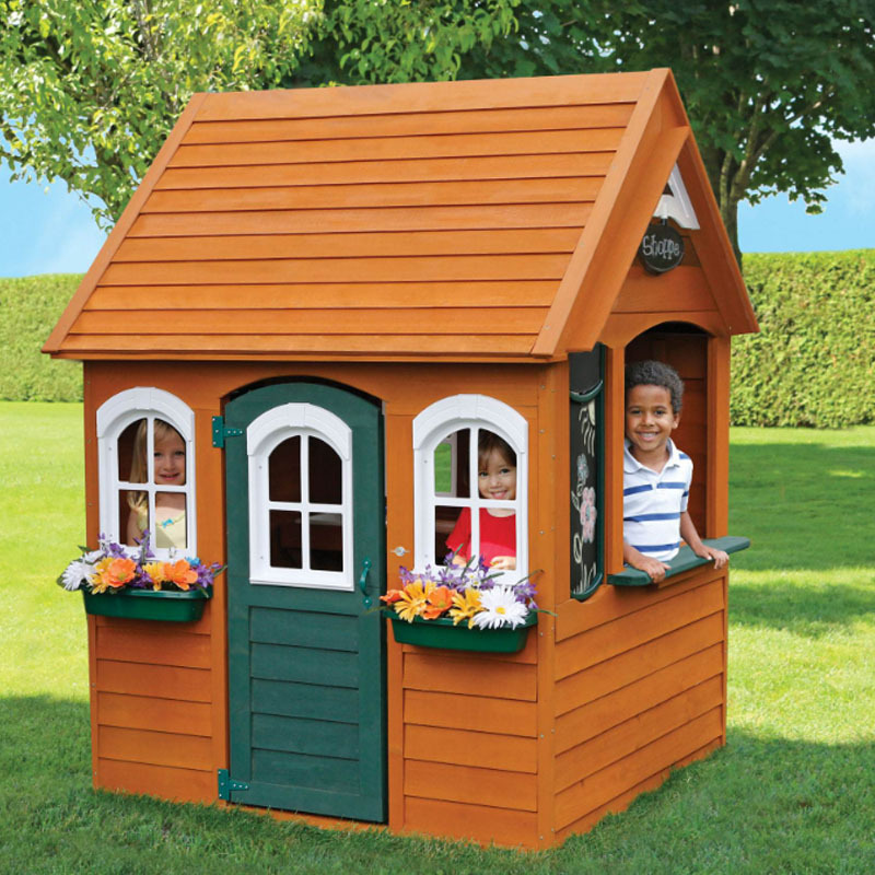Деревянный игровой домик для детей outdoor