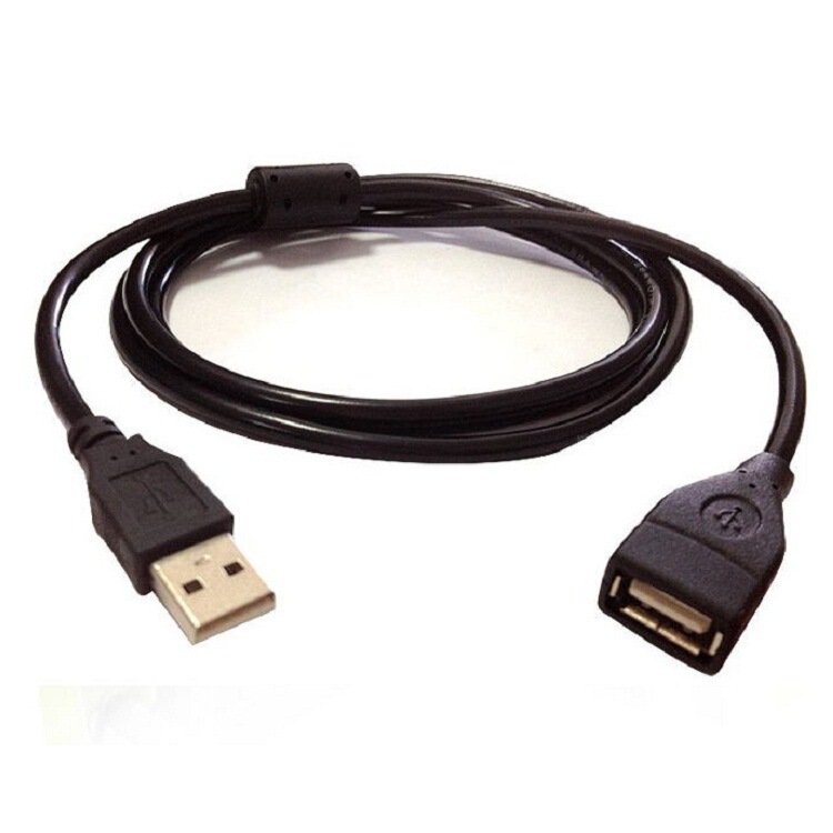 Black USB2.0 extension line USB male to female cable extension line data line with magnetic ring promotion Black USB2.0 extension line USB male to female cable extension line data line with magnetic ring promotion