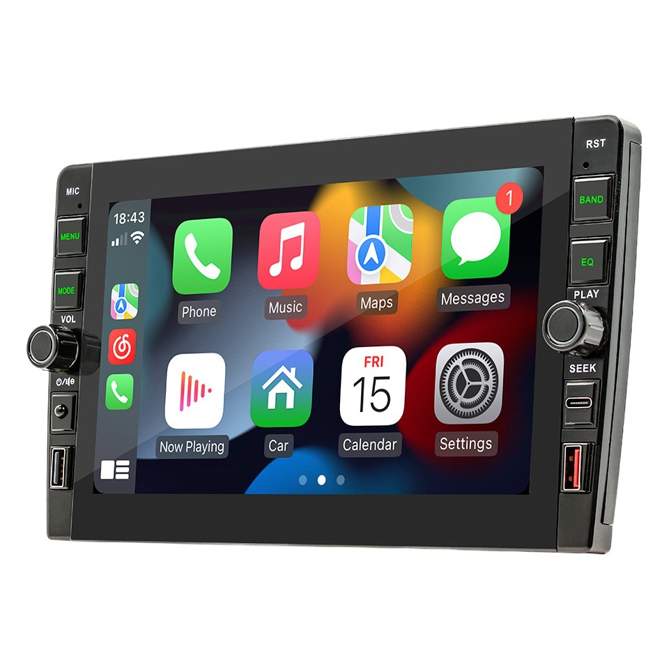 Carplay inalámbrico de 9 pulgadas HD pantalla grande imagen de marcha atrás coche Android navegación GPS reproductor Bluetooth