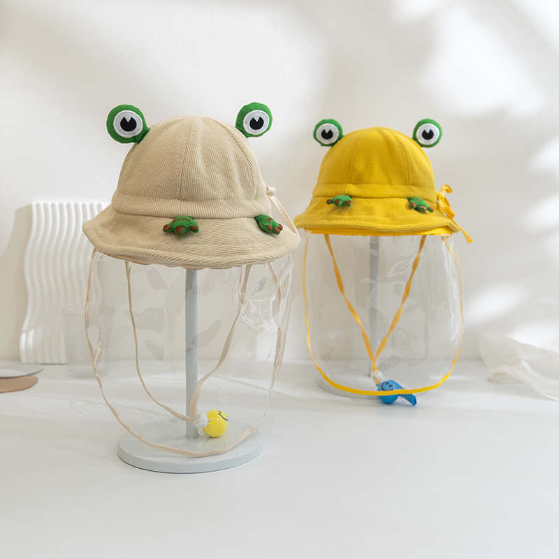 91g Weight Hat Classification Cotton Fabric Type Bucket Hat Hats Type 1 Piece Quantity Daily Occasion Frog Pattern All Seasons Season Children Unisex Gender Patchwork Design Cute Style Children Unisex Cute Frog Patchwork Bucket Hat 3