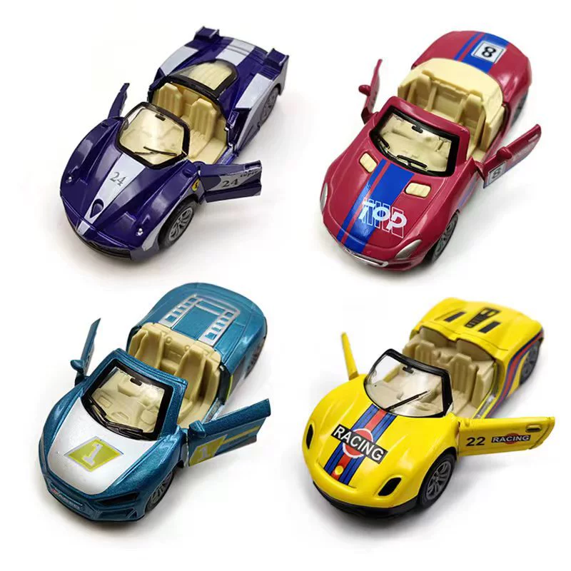 Миниатюрная модель спортивного автомобиля с тяговым механизмом, игрушечный брелок для детей, оптовая продажа