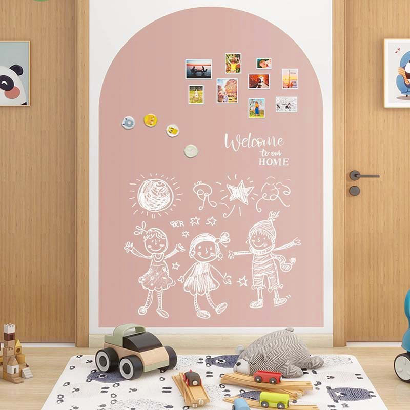 핑크 아치 모양의 80*98cm 수성 펜 쓰기