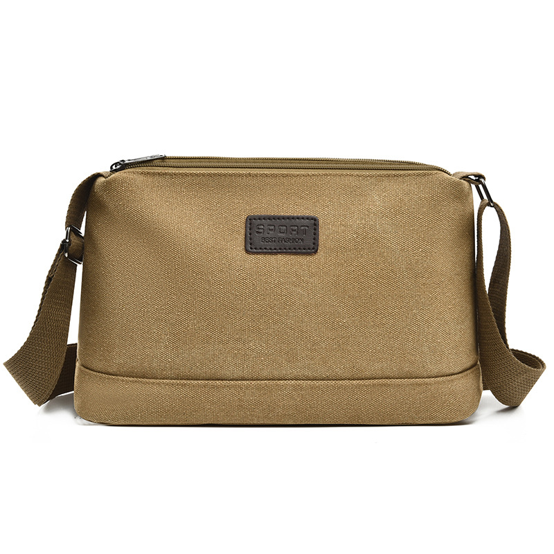 Transfronterizo nuevo tipo de bolso de lona para hombres, bolso de hombro urbano simple y casual, gran capacidad, bolso de moda ligero