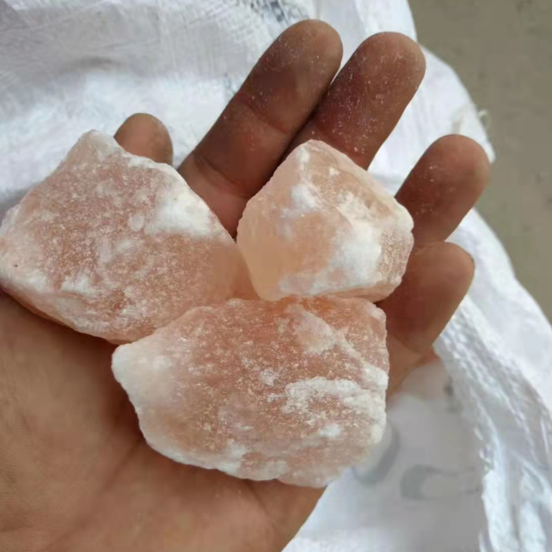 玫瑰盐块汗蒸房喜马拉雅盐晶石碎石矿盐屋会馆用喜马拉雅水晶盐块
