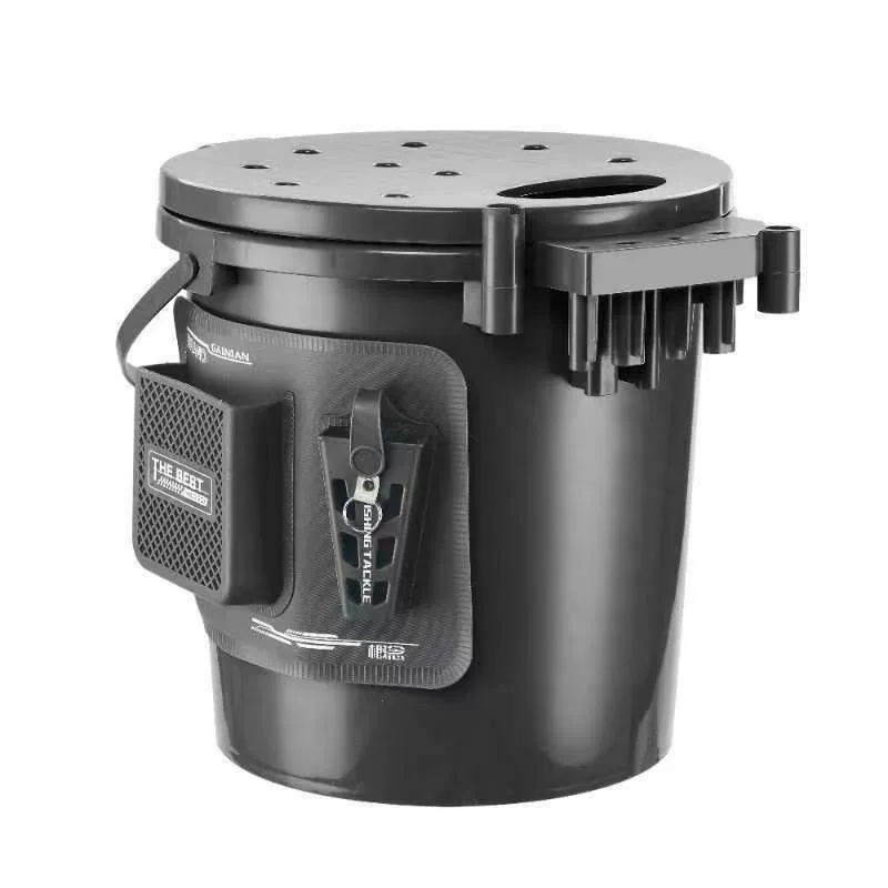 Fishing gear mini fishing box ultra-light multi-functional sitting fishing bucket live fish bucket stream thickened fishing bucket
