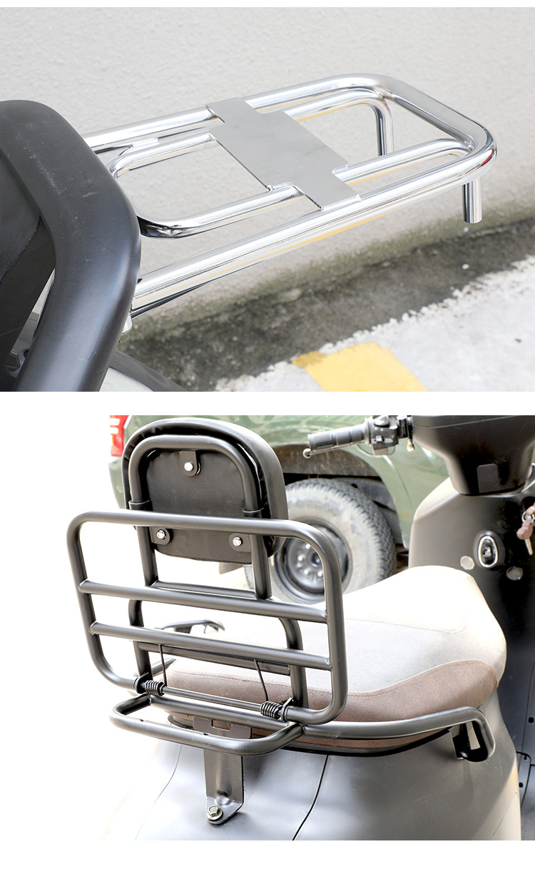Suitable for Wangye Arena Platypus Windshield Scooter Modification Rack Flat Rack Rear Backrest
