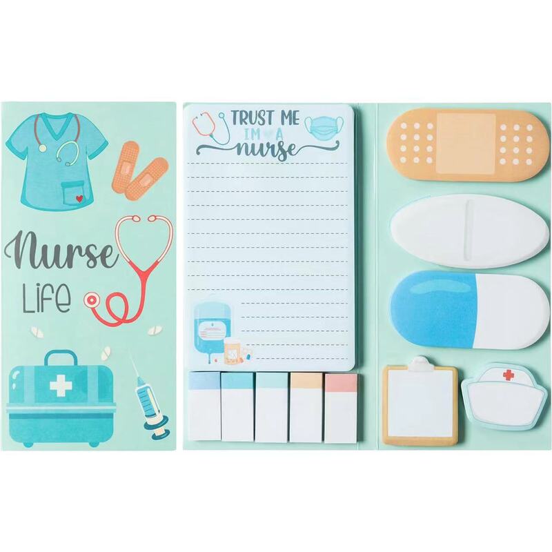 A Variety of Special-shaped CombiNatioN Sticky Notes iNs Creative Simple CartooN Message Book N Times Sticky Notepad