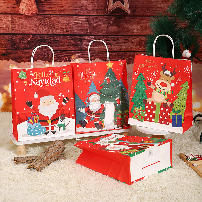 Bolsa de regalo de Navidad para la fiesta de la víspera de Navidad bolsa de regalo INS viento bolsa de Santa al por mayor