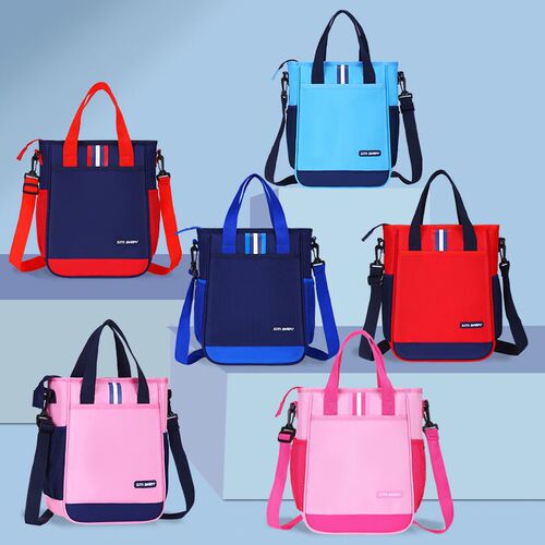New Student and Middle Schooler Tutoring Class Backpack Windmill Pattern Handbag Large Capacity Children Printed LOGO One-time Order