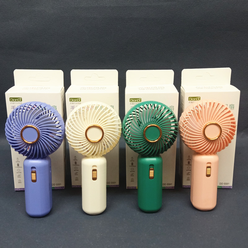 Summer cool handheld air fan for students with light