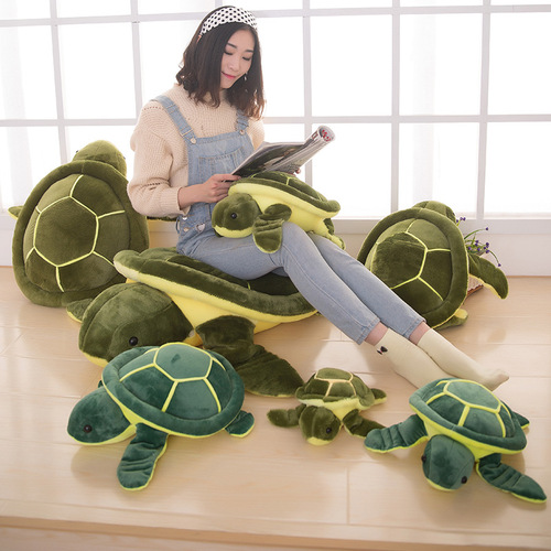 Sea Turtle Plush Toy Sofa Cushion Stuffed Animal Cute Money Turtle Girl