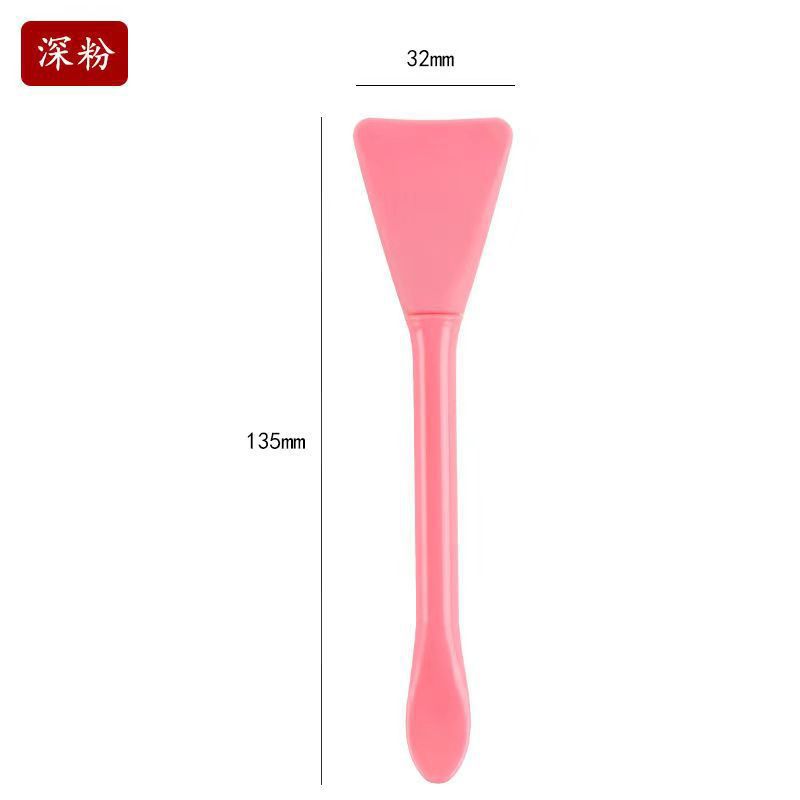 Cepillo de mascarilla de silicona Cuchara para raspar la película de congelación Cepillo de película de arcilla suave de doble cabezal Cepillo de limpieza de belleza multifuncional para la cara