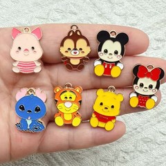 ミッキーベアペンダント diy 合金ジュエリーアクセサリーイヤリングネックレスキーホルダーペンダントバッグ衣類アクセサリー