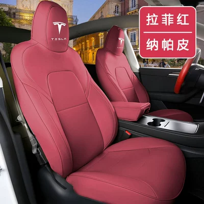 Modelə uyğun (Original) oturacaq örtükləri — Seat Cover - raffia-redall-inclusive-nappa-leather-special-for-tesla-model-3