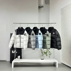 莆田工厂TNF美版袖标羽绒服加厚男女面包服秋冬保暖潮流登山款