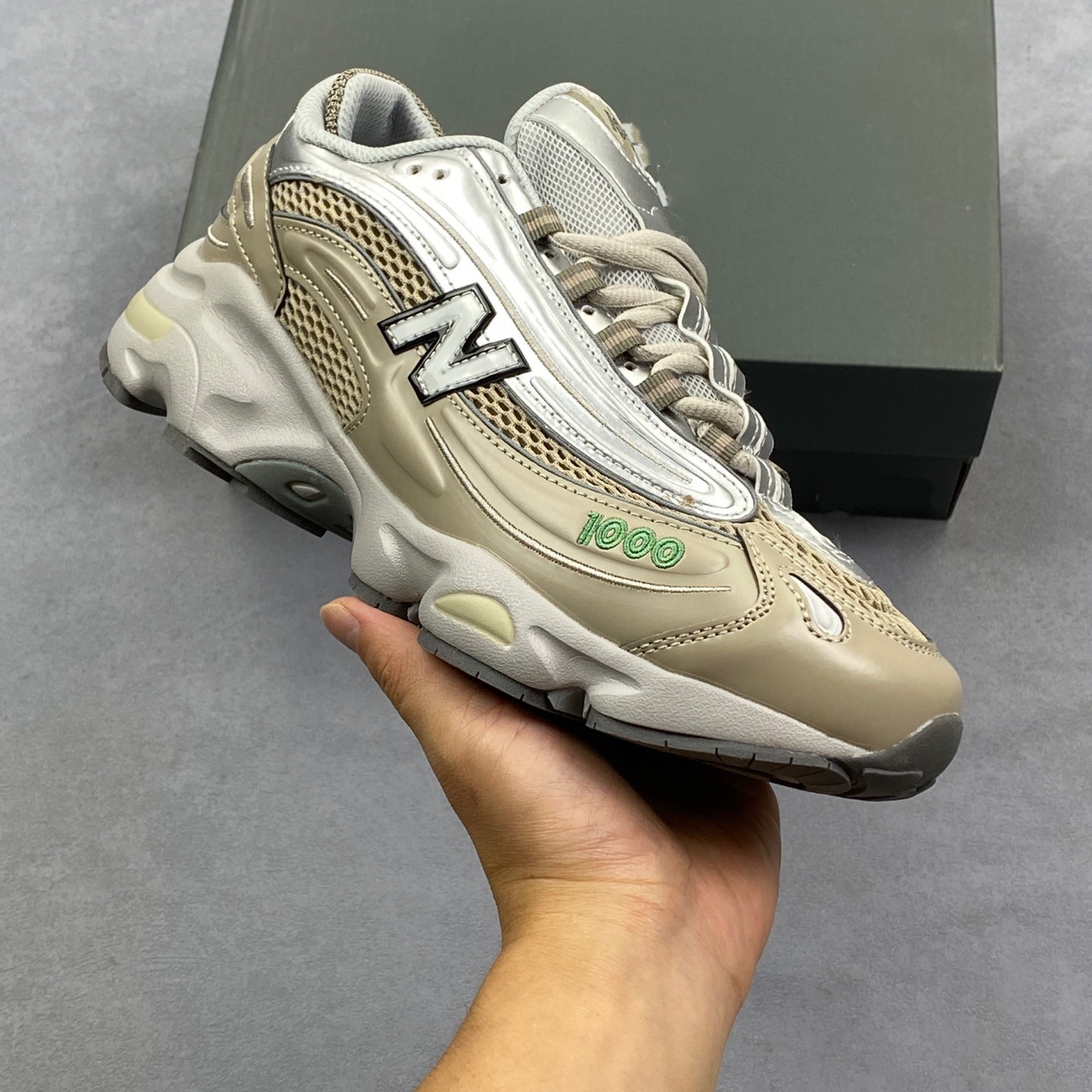 Putian zapatos comercio exterior NB1000 altura de suela gruesa zapatos deportivos para correr zapatos casuales retro zapatos para correr