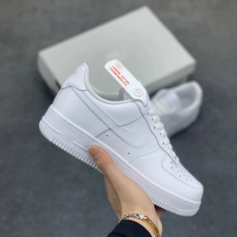Кроссовки Putian высокая версия №1 AF1 классические женские чисто белые макарон костяной белый мужские черно-белые чисто оригинальные белые кроссовки