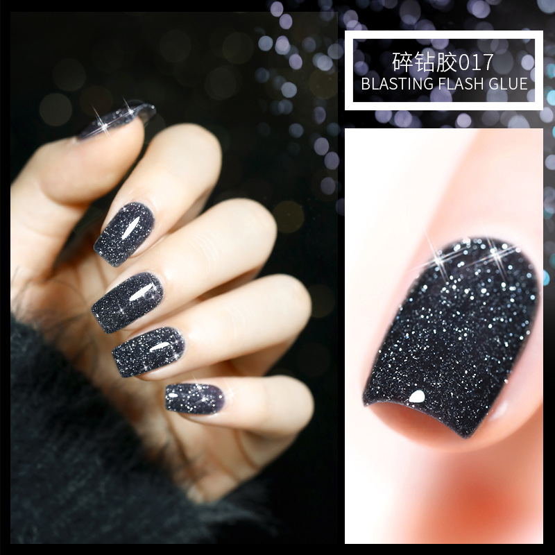 KaSi Diamond Nail Polish pegamento 2021 invierno Nueva celebridad de Internet esmalte de uñas polvo de discoteca Super Flash reflectante cristal diamante flash pegamento