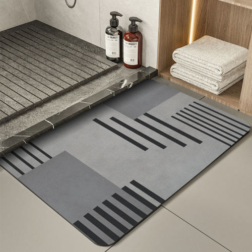 Bathroom absorbent floor mat diatom mud soft cushion bathroom foot mat toilet door non-slip household quick-drying bathroom mat