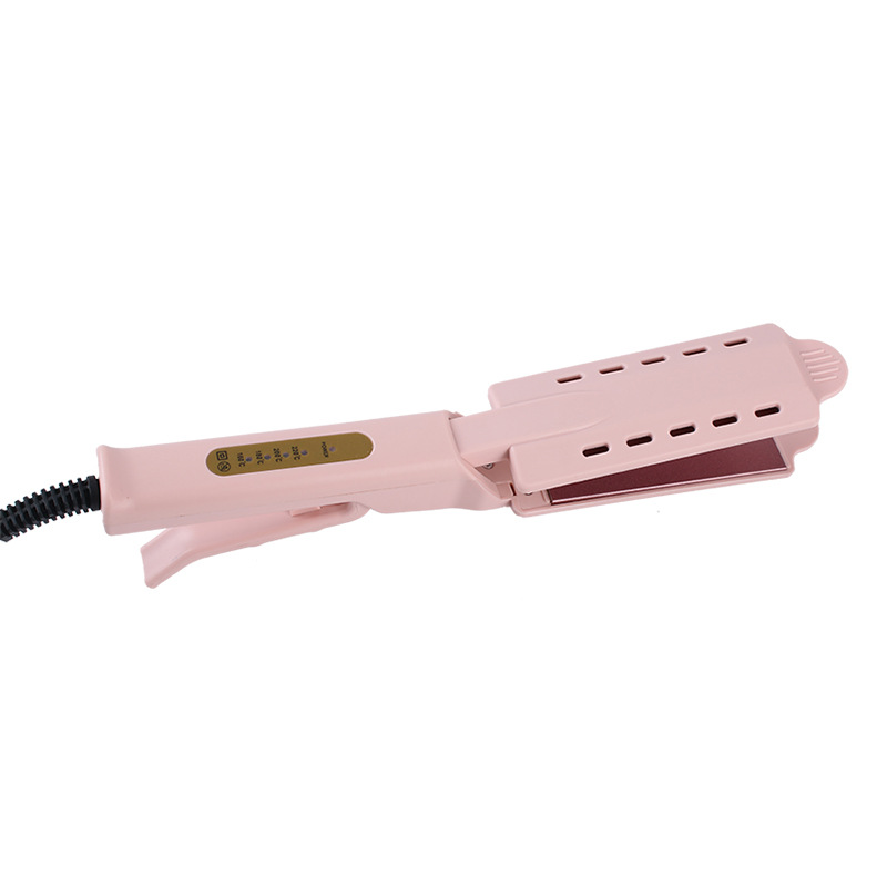 Cross-border household widened straight hair clip plate curling straight dual-purpose hair straightener constant temperature does not hurt the hair factory direct curling iron
