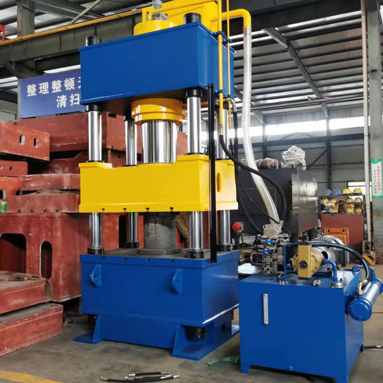 威力重工315吨垃圾箱快速压制成型液压机 三梁四柱热压成型油压机