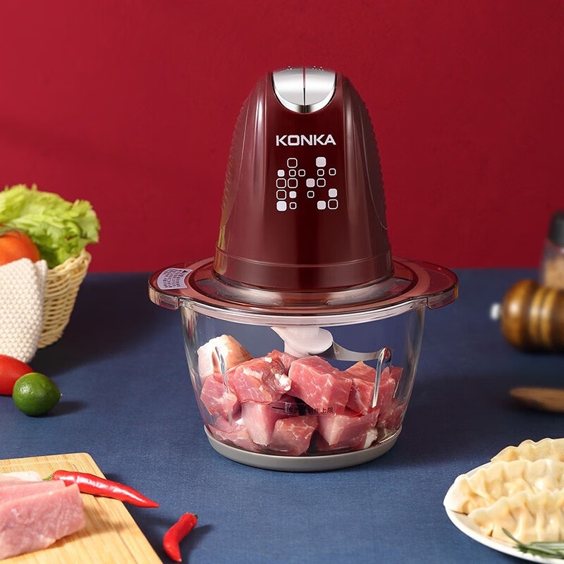 Konka Meat Grinder Household Multifunctional 1.5L Minced Meat Stuffing Baby Food Supplement Meat Grinder Kgjr-151A