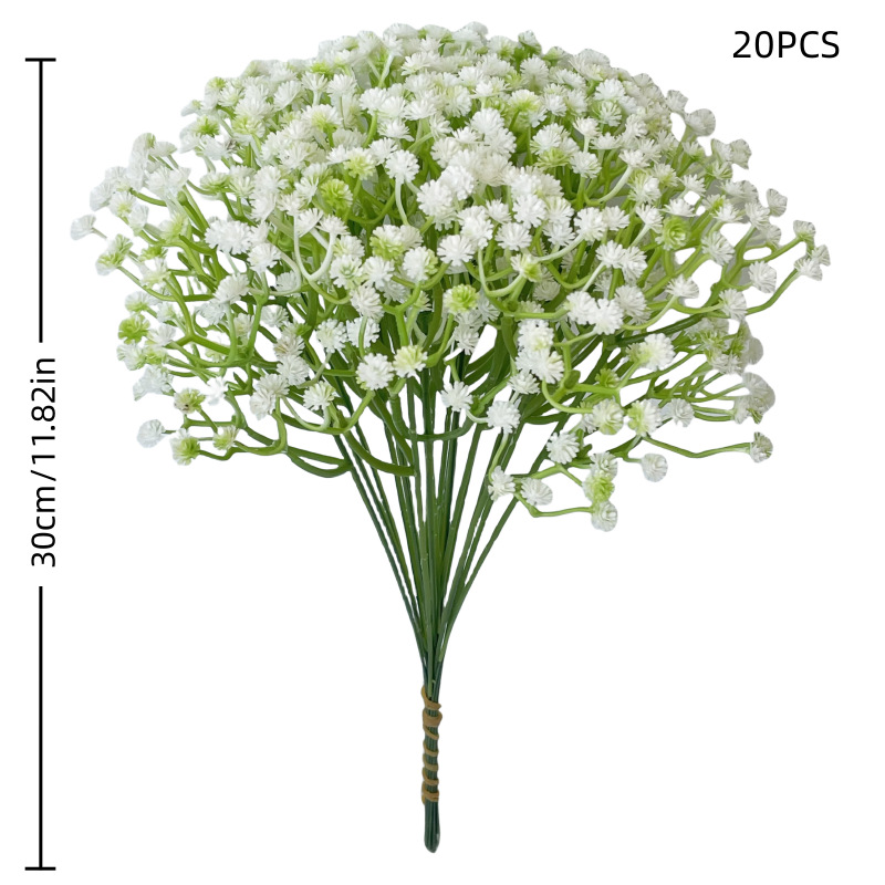 아마존에서 가장 잘 팔리는 인공 꽃 5 메쉬 안개꽃 도로 리드 소품 웨딩 부케 꽃꽂이 장식 시뮬레이션 꽃다발